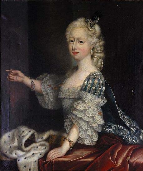 unknow artist Portrait of Augusta Hanover duchess of Brunswick-Luneburg oil painting image